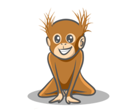 Orangutan Sticker sticker #7513662