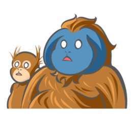 Orangutan Sticker sticker #7513664