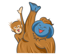 Orangutan Sticker sticker #7513667