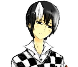 Sora-kun Handsome boy (may be) sticker #7513956