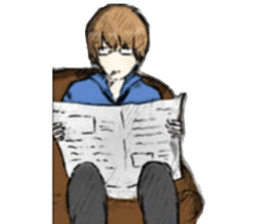 Sora-kun Handsome boy (may be) sticker #7513982