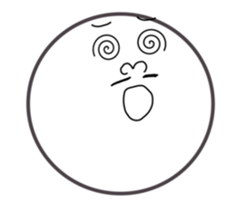 Smile Moon Face sticker #7514028