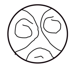 Smile Moon Face sticker #7514033