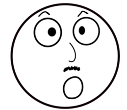 Smile Moon Face sticker #7514034