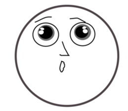 Smile Moon Face sticker #7514038