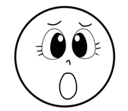 Smile Moon Face sticker #7514039