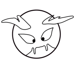 Smile Moon Face sticker #7514040