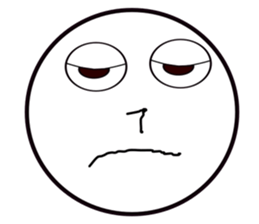 Smile Moon Face sticker #7514043