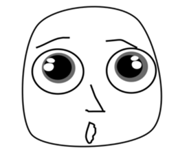 Smile Moon Face sticker #7514044