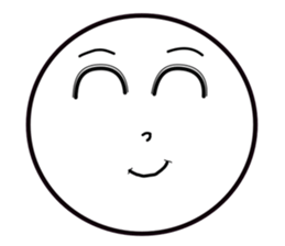 Smile Moon Face sticker #7514047