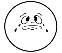 Smile Moon Face sticker #7514049