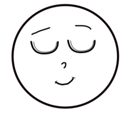 Smile Moon Face sticker #7514051