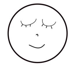 Smile Moon Face sticker #7514052