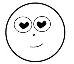 Smile Moon Face sticker #7514053