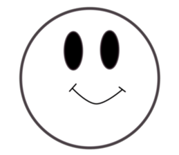 Smile Moon Face sticker #7514056