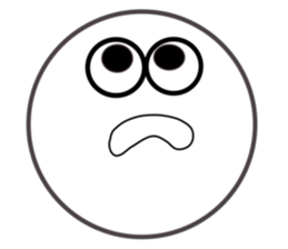 Smile Moon Face sticker #7514057