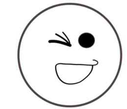 Smile Moon Face sticker #7514058