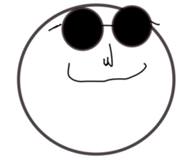 Smile Moon Face sticker #7514059