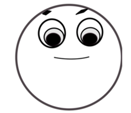 Smile Moon Face sticker #7514062