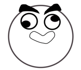 Smile Moon Face sticker #7514063