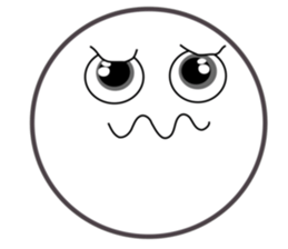 Smile Moon Face sticker #7514064