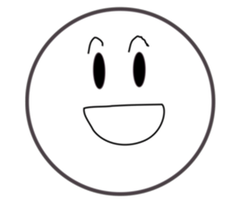 Smile Moon Face sticker #7514066