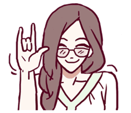 AsB - OLN / Office Lady Nerd. sticker #7514110