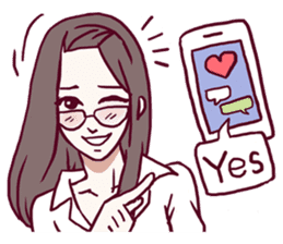 AsB - OLN / Office Lady Nerd. sticker #7514120