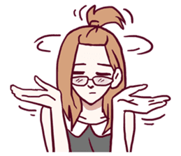 AsB - OLN / Office Lady Nerd. sticker #7514143