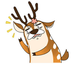 Dumun and Male Sister Deer sticker #7515111