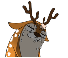 Dumun and Male Sister Deer sticker #7515112