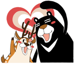 Dumun and Male Sister Deer sticker #7515119