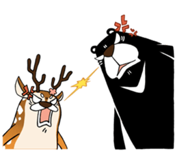 Dumun and Male Sister Deer sticker #7515122