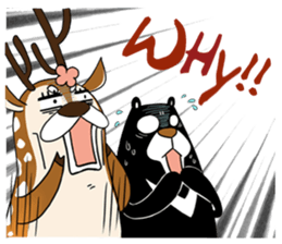 Dumun and Male Sister Deer sticker #7515132