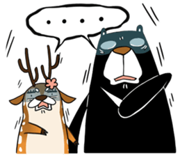 Dumun and Male Sister Deer sticker #7515134