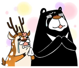 Dumun and Male Sister Deer sticker #7515136