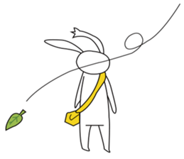 Active rabbit sticker #7515283