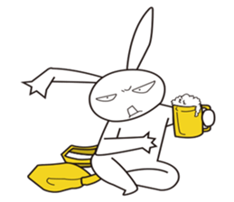 Active rabbit sticker #7515294