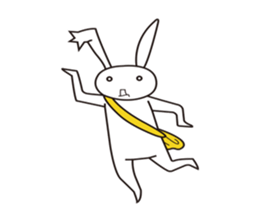 Active rabbit sticker #7515307