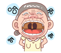 Taiwan Grandmother So Cute sticker #7515314