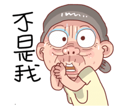 Taiwan Grandmother So Cute sticker #7515315