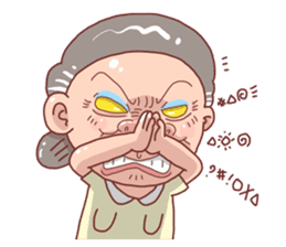 Taiwan Grandmother So Cute sticker #7515344