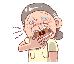 Taiwan Grandmother So Cute sticker #7515345