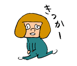 HAKATA  CITY GIRL OKAPPACHAN sticker #7515716