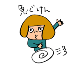 HAKATA  CITY GIRL OKAPPACHAN sticker #7515723