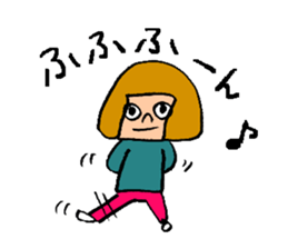 HAKATA  CITY GIRL OKAPPACHAN sticker #7515732