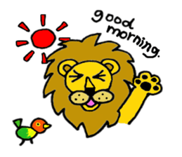 Lion Stamp 2 sticker #7515868