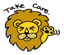 Lion Stamp 2 sticker #7515870