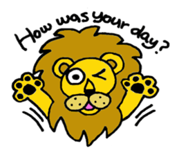 Lion Stamp 2 sticker #7515872