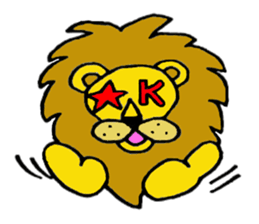 Lion Stamp 2 sticker #7515874
